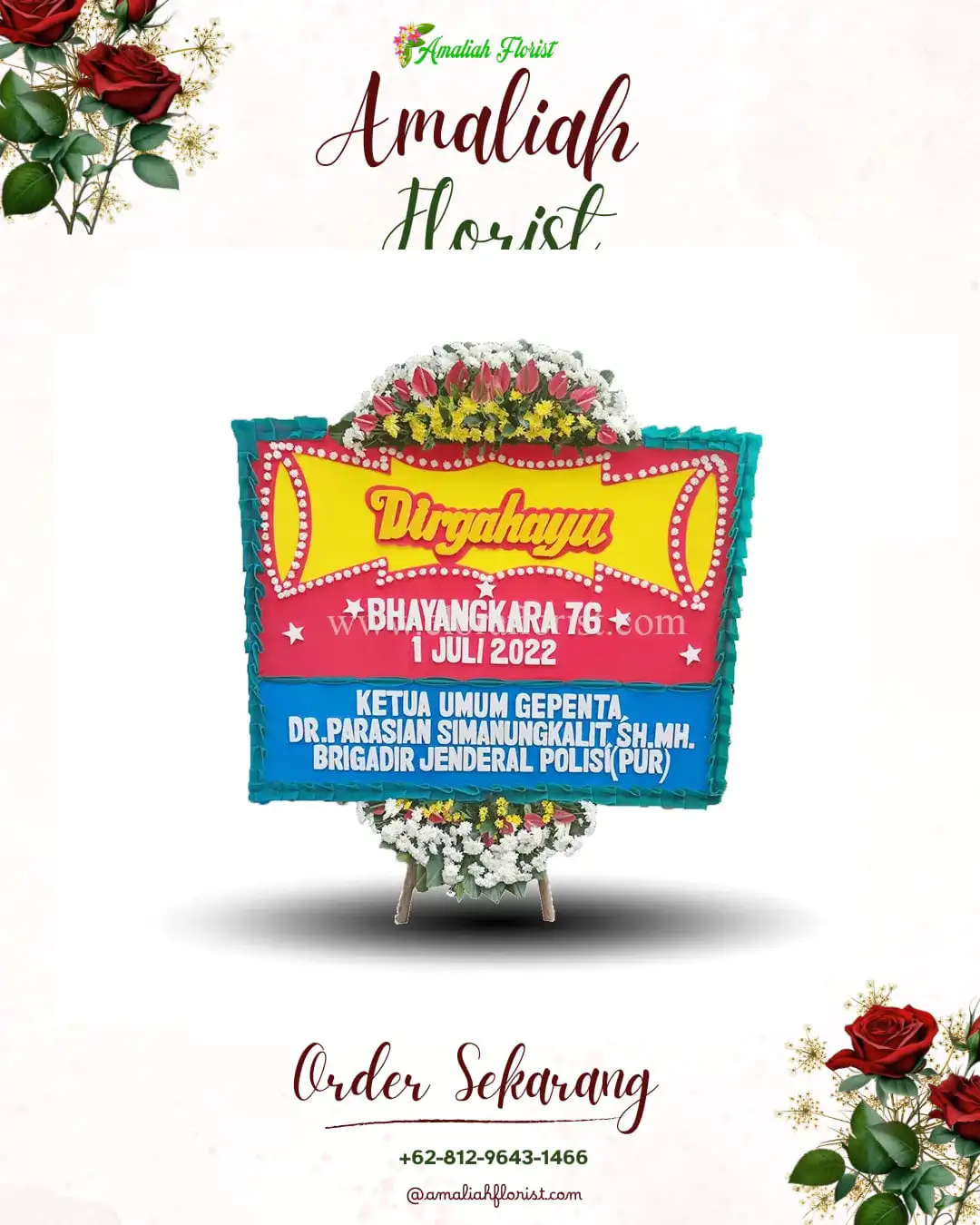 Papan Bunga HUT Ulang Tahun Teunom